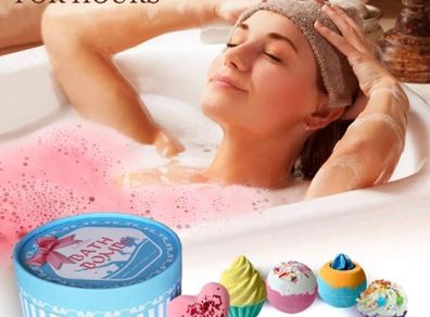 Handmade Bath Bombs Gift Set for Women's Mother's Day
