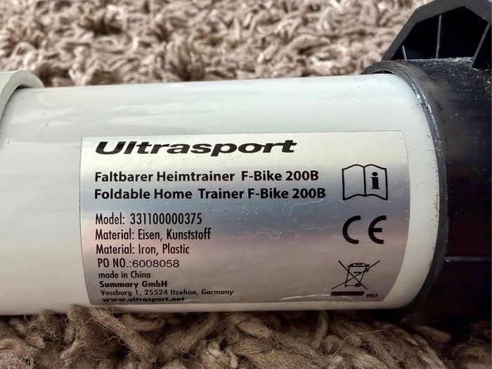 Ultrasport Exercise Bike Folding Cycling F-Bike F200B