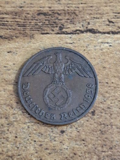 German Empire, Germany, 2 Reichspfennig 1938 B - free standard postage