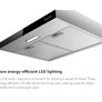 Gasland Chef SR60SS Visor Cooker Hoods 60cm Quiet Cooker Hood Exhaust with Carbon Recirculating, 3 Levels Touch Control Undercabinet Extractor Stainless Steel Image 8