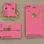 Claires X Sliving by Paris Hilton Paris Themed Gold Earrings, Necklace and Bracelet Image 2