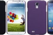 New Samsung I9500 Galaxy S4 Hybrid Rubberised Back Case Cover Black