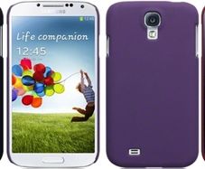 New Samsung I9500 Galaxy S4 Hybrid Rubberised Back Case Cover Black