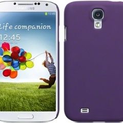 New Samsung I9500 Galaxy S4 Hybrid Rubberised Back Case Cover Black