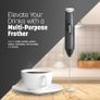 Keplin Handheld Milk Frother - Stainless Steel Electric Whisk - Portable Battery-Operated Coffee Frother for Lattes, Matcha, Protein Shakes - Ergonomic, Compact, Easy to Clean (Battery Not Included) Image 3