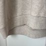 sweatshirt H&M long sweatshirt 100% cotton curved based size medium beige Image 3