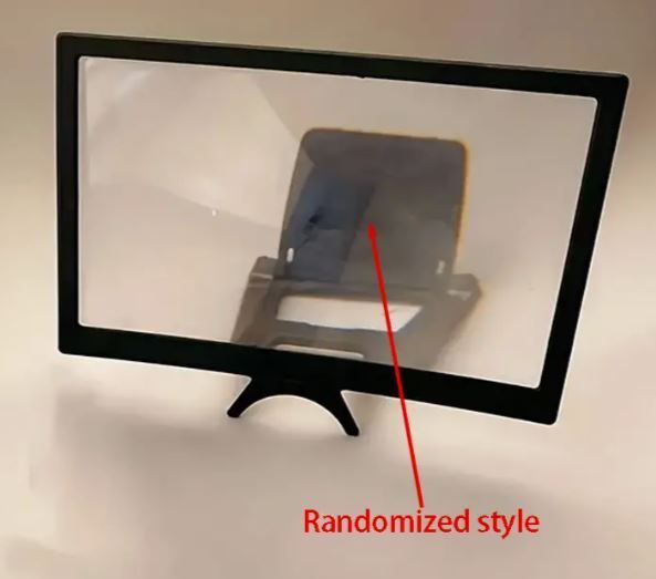 Curved Screen Magnifier Projector - Foldable Stand, Smartphone Compatibility for Movies, Videos & Gaming.