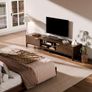 180cm Wooden TV Stand Cabinet with Storage and Adjustable Shelves Walnut Image 7