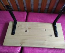 Wooden shelves
