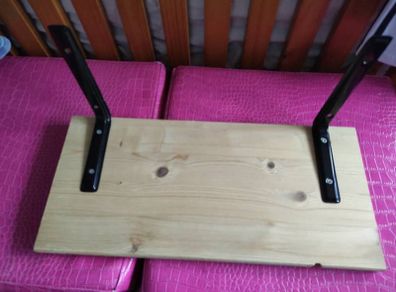 Wooden shelves