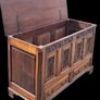 Jacobean Revival Carved Oak Coffer. Image 3