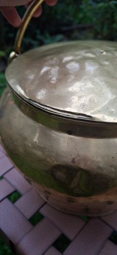 Antique Brass Pot
