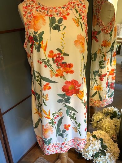 Wallis Fully Lined Colourful Sleeveless Dress - Size 14