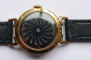Vintage Ernest Borel Kaleidoscope Gold Plated Skeleton Hypnotize Dial Swiss Manual Wind Ladies Watch (works well)