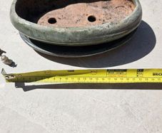 Bonsai Pots incl. Japanese decoration