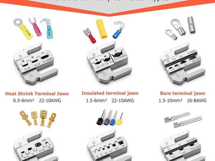 Preciva Ratchet Crimping Cable Plier Tool Set