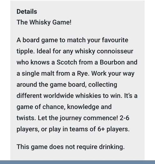 The Whisky Game