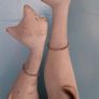 2 Cats vintage long neck ornaments Image 5