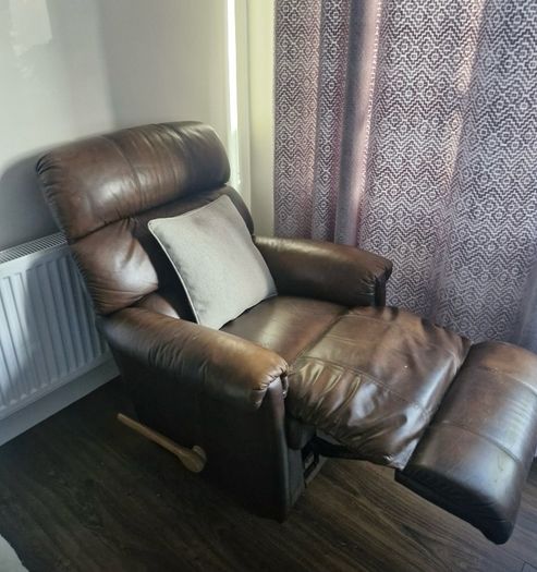 Recliner leather