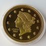 Liberty Head 1849 Dollar Gold plated Proof commemorative replica Image 2
