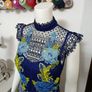 Karen Milllen guipure lace& embroidered floral mini dress Image 2