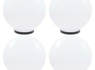main image for ad LED Bowl Lamps 4 pcs Spherical 40 cm PMMA