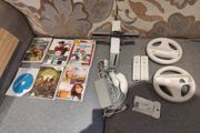 Nintendo Wii with Mario kart, Sports, Steering wheels, HDMI converter