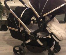 i candy double buggy two toddler seats available aswel as the baby bassinet as shown in picture . Adaptors for car seat included