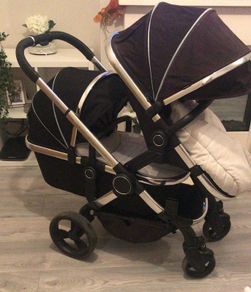 i candy double buggy two toddler seats available aswel as the baby bassinet as shown in picture . Adaptors for car seat included