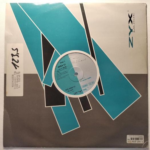 Area 51 - Let It Move You - Zyx Music - Quality German Pressing! Legendary Vocal Piano Trance Beast!!