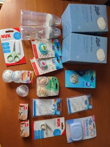 Brand New Baby Bundle (0-6m) - NUK Bottles, Soothers, Breast Pads & Accessories