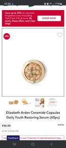 Elizabeth Arden Ceramide Capsules Daily Youth Restoring Serum (60pc) Postage Included
