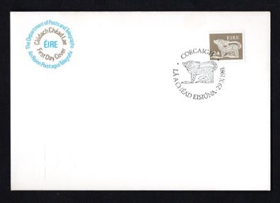 1981 Ireland 24p Gerl Definitive Stamp Series Post and Telegraph First Day Cover (FDC) with Cork Pictorial cancel
