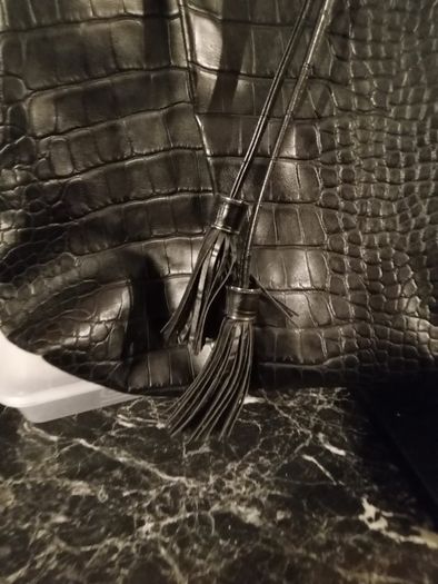 Black croc design Folli Follie tote bag