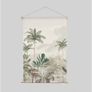 New Wall Hanging Jungle Beige Green Fabric 90x130 Cm Image 2