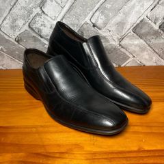 NWOB Clarks Gadwell Stride Mens Black Leather Slip-On Loafers UK10