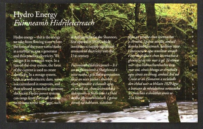 2011 Ireland Renewable Energy Prestige Commemorative Stamp Booklet Mint Never Hinged (MNH). Scans of contents show in advert.