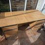 Good Quality Desk with lockable drawers on each side (comes with 2 keys). In perfect condition. Image 2