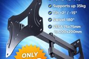 TV Wall Mount Bracket Arm Tilt Swivel 19-42"