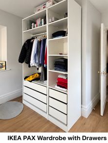 IKEA PAX Wardrobe with Drawers & Shelves
