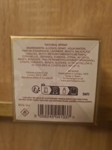Penhaligon's Solaris Eau de Parfum 30ml incl Penhaligon's gift bag.  Plastic covered