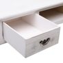 Console Table Antique White 110x45x76 cm Wood Image 6