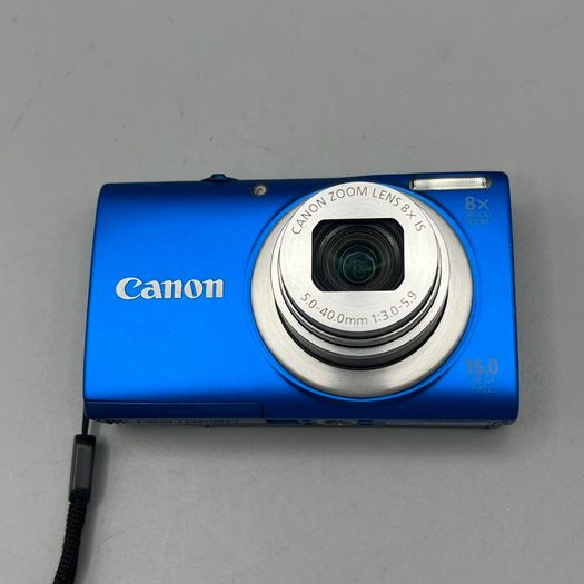 Canon PowerShot A4000 IS 16MP Digital Camera Blue - Full Kit