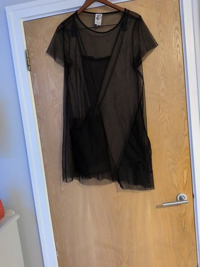 Master & Margarita Sheer Black Dress.  S.14.  New- No Tag.