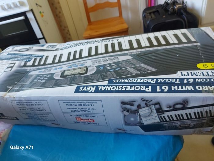 Bontempi System 5 Plus, 61 Professional key keyboard, Model No PM-746, with charger, headphones, songbooks,music sheet stand, new, never used