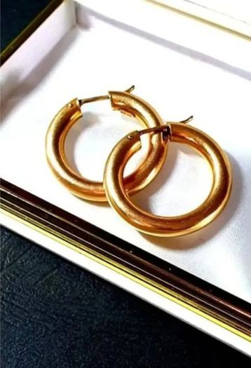 Vintage Chunky 9ct Gold Hoops