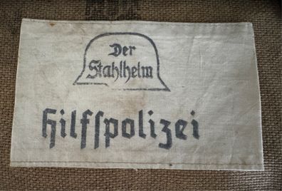 WW2 Rarely seen German Hilfspolizei Police armband