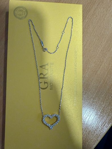 Moissanite Heart Necklace