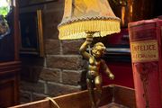 French Brass Cherub Lamp