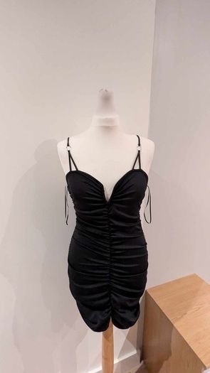 Bershka mini dress black